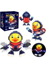 Kaczka astronauta tańcząca na baterie