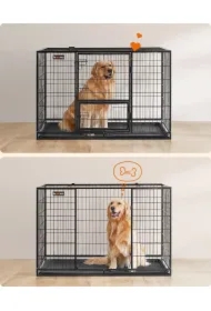 Solidna metalowa klatka dla dużych psów