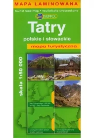 Mapa tur. - Tatry polskie i słowackie laminat