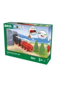 Brio Zestaw z kolejką na parę na baterie