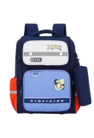 Plecak szkolny Dinozaur z piórnikiem granatowy 22L