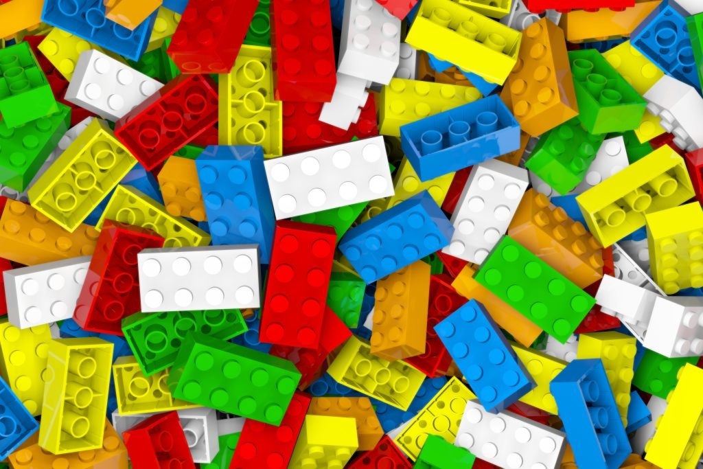 Fototapeta dla dzieci kolorowe klocki 27a