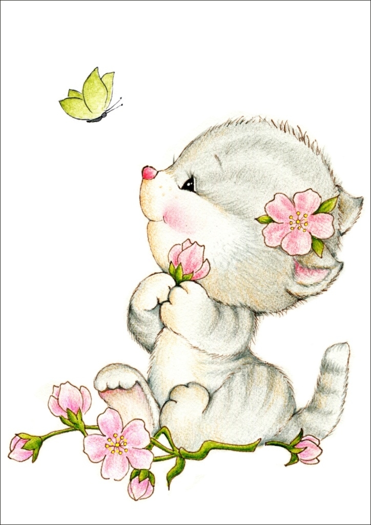 Plakat dla dzieci kotek p015