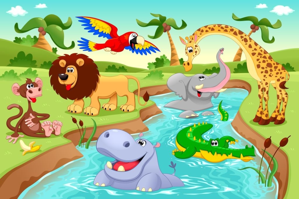 Fototapeta dla dzieci afrykańskie zwierzęta 33a