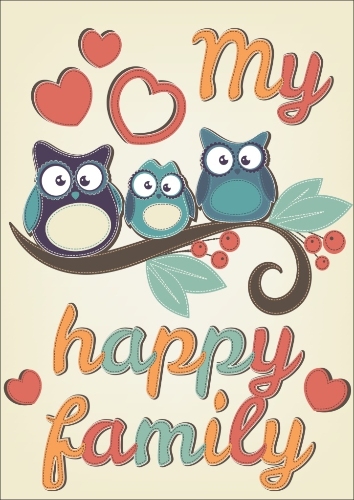 Plakat dla dzieci sowy p042