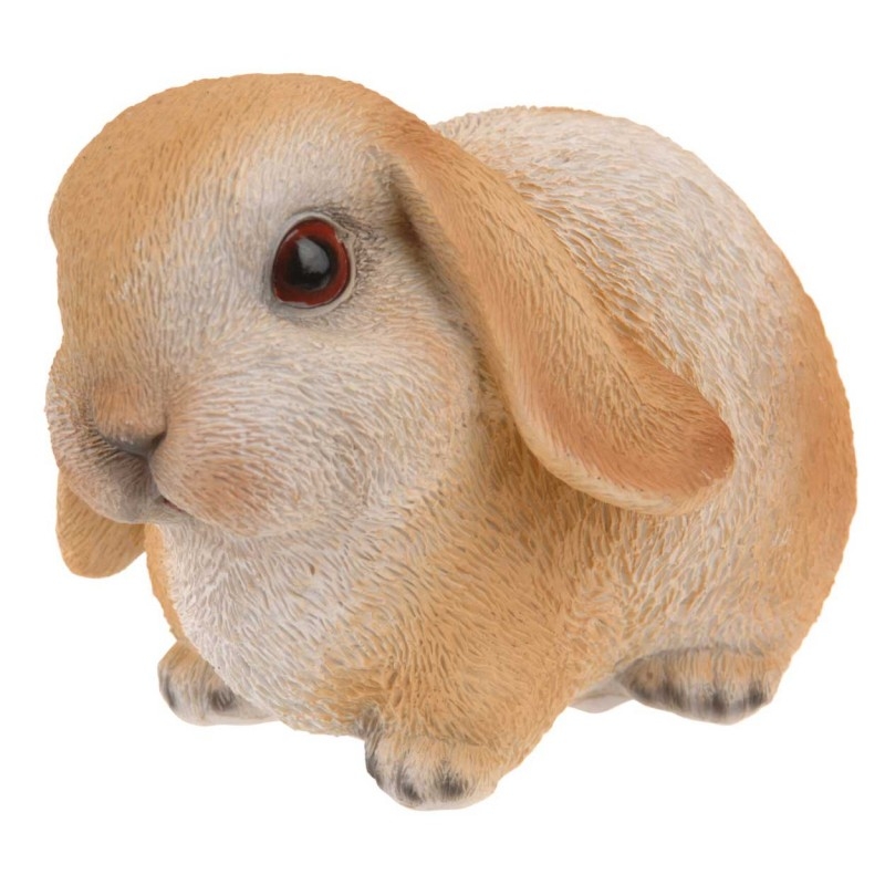 Figurka ogrodowa królik brązowy 16 cm