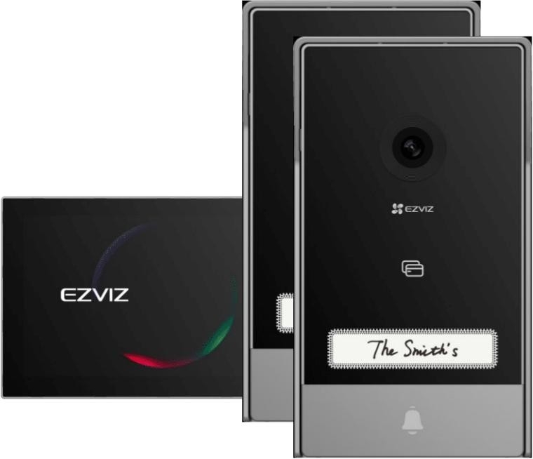 Image of Zestaw wideodomofonowy EZVIZ HP7 z dwoma panelami bramowymi