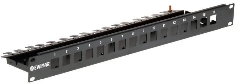 Image of Obudowa do szafy RACK 19' na 4 kanałowe moduły przepięciowe EWIMAR PTU/PTF-6-RACK