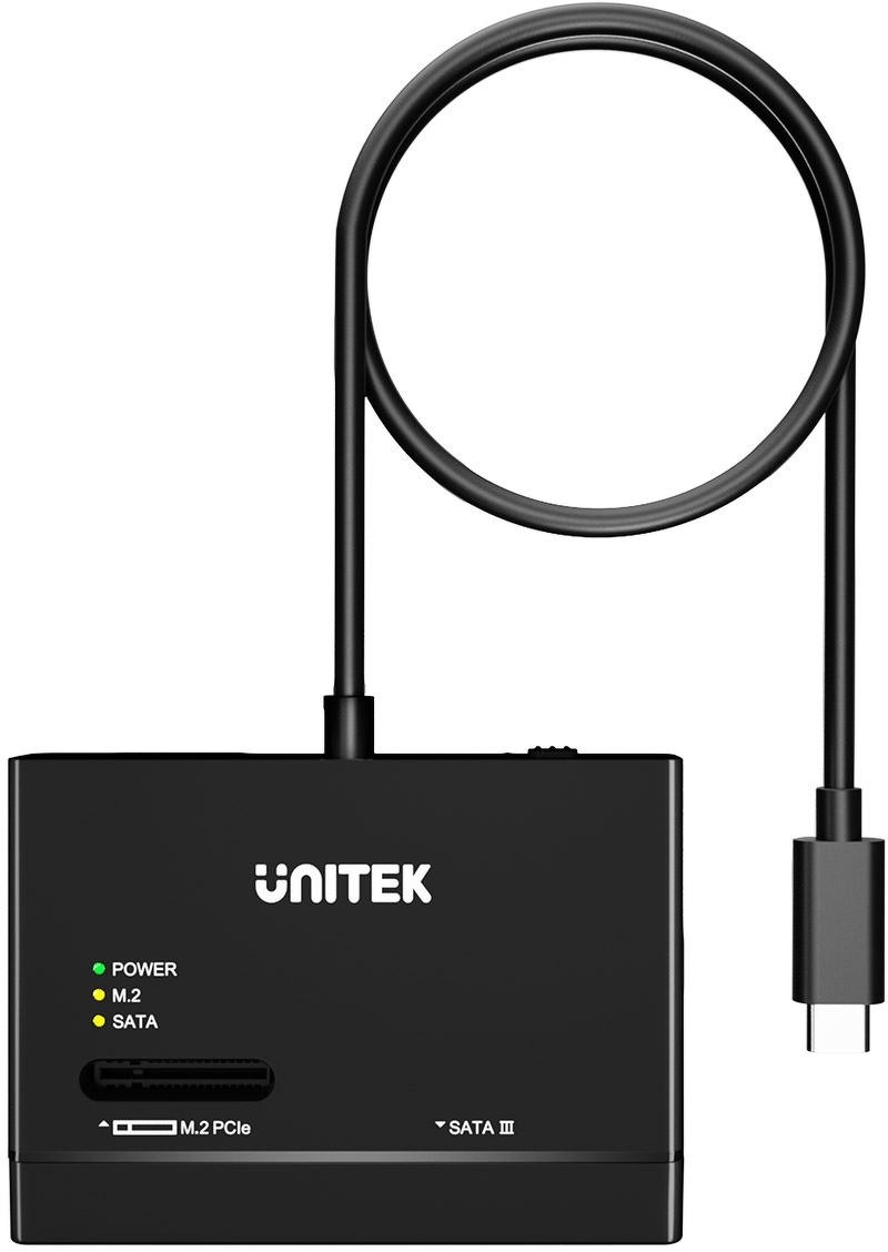 Image of S1232A01-EU Unitek Mostek USB-C na dyski SATA i M.2 MVMe