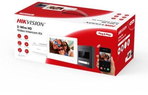 Image of Zestaw wideodomofonowy Hikvision DS-KIS704EY/Aluminum
