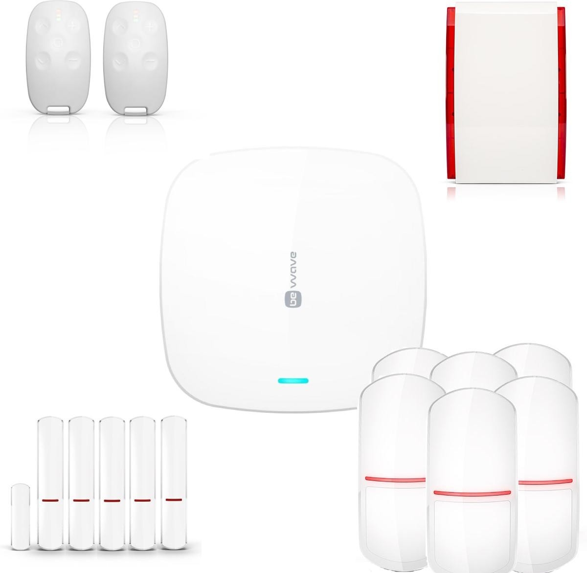 Image of BE Wave by SATEL DIY Hub + Kontaktron x5 + PIRx6 + Syrena + Pilot x2