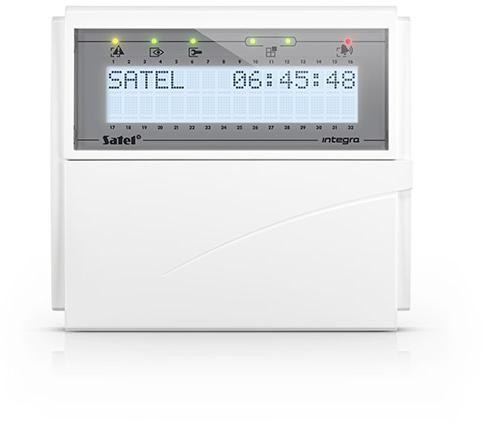 Image of SATEL Manipulator LCD (białe podświetlenie) INT-KLCD-W