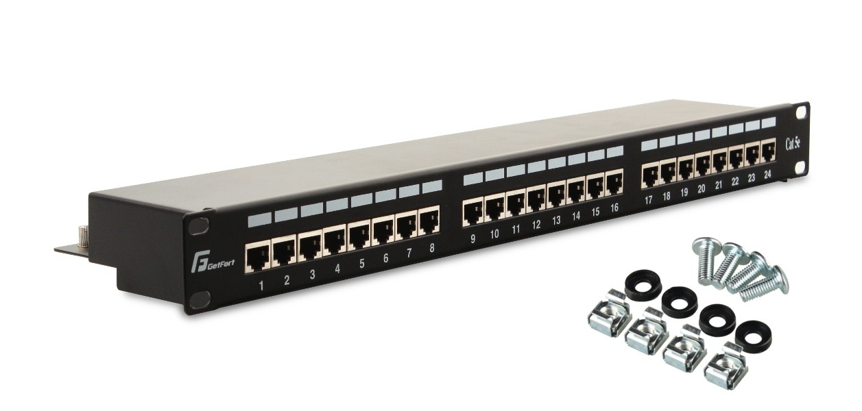 Image of PATCH PANEL FTP CAT.5E 24 PORTY PGF-5EFTP24-B6 GETFORT