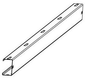 Image of SZYNA WZDŁUŻNA L5080 (PROFIL 85x50x1.5), CORAB XPF_WS006N.2.000U