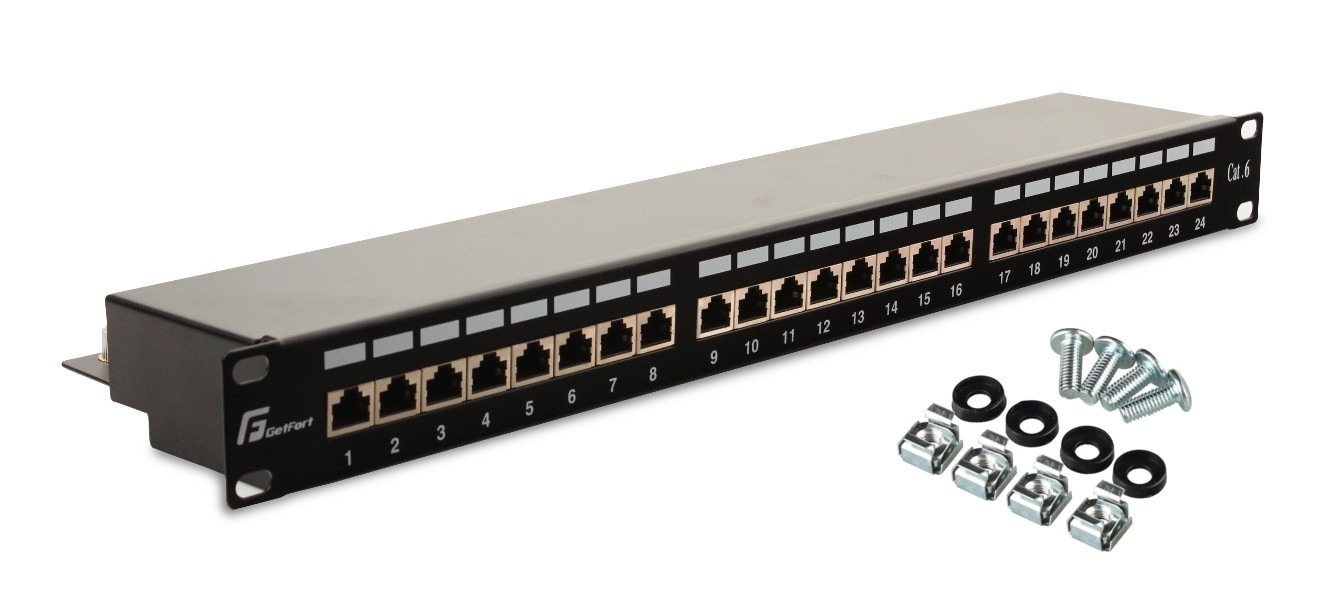 Image of PATCH PANEL FTP CAT.6 24 PORTY PGF-6FTP24-B6 GETFORT