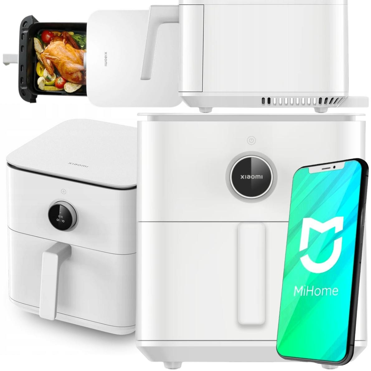 Image of Frytkownica beztłuszczowa Xiaomi Smart Air Fryer 6.5L biały