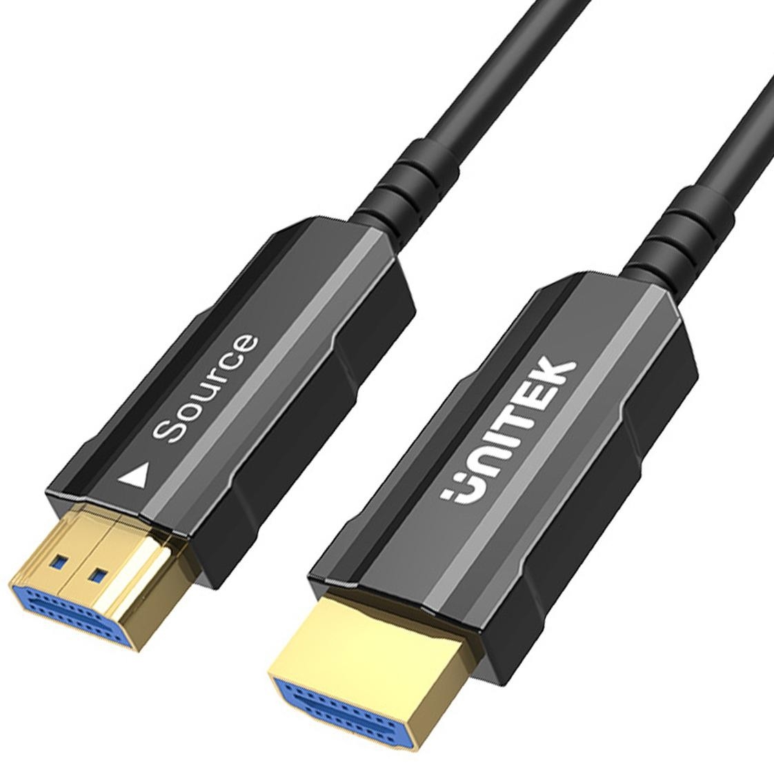 Image of Unitek C11072BK-30M Kabel optyczny HDMI 2.0 AOC 4K 60Hz 30 m