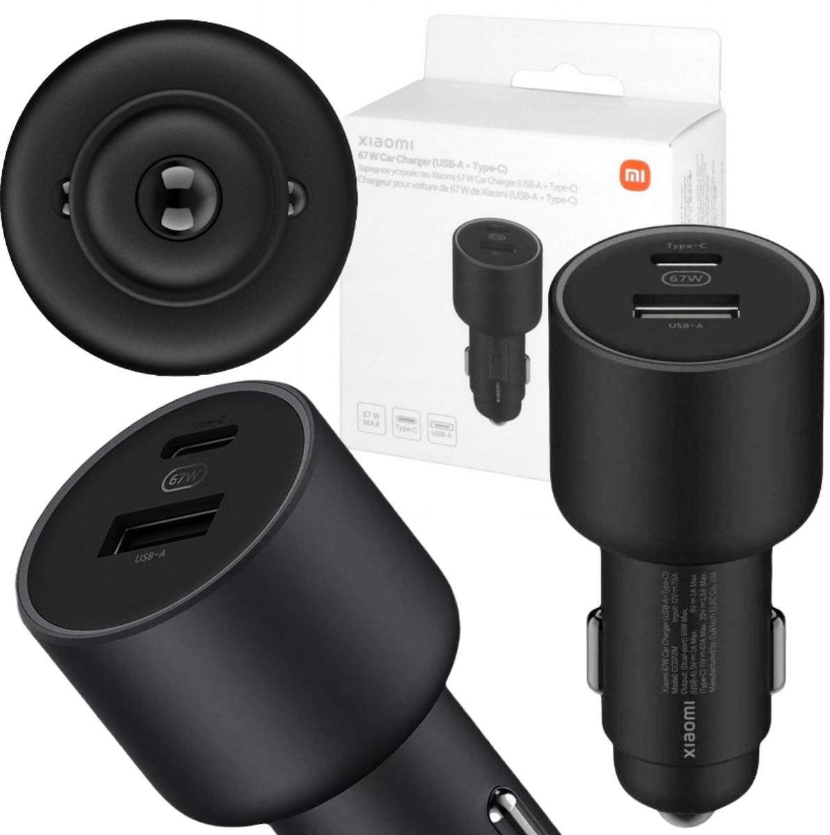 Image of Ładowarka samochodowa Xiaomi Car Charger 67W (USB-A + Type-C)
