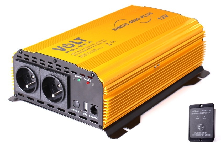 Image of PRZETWORNICA VOLT POLSKA SINUS PLUS 4000 12V / 230V 2000/4000W