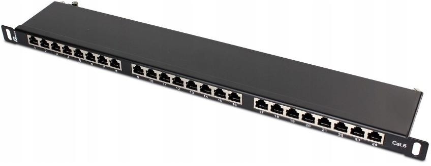 Image of PATCH PANEL FTP CAT.6 24 PORTY 0.5U PGF-6FTP24-B8 GETFORT