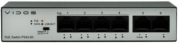 Image of Switch PoE 4 portowy VIDOS ONE PS 42/60