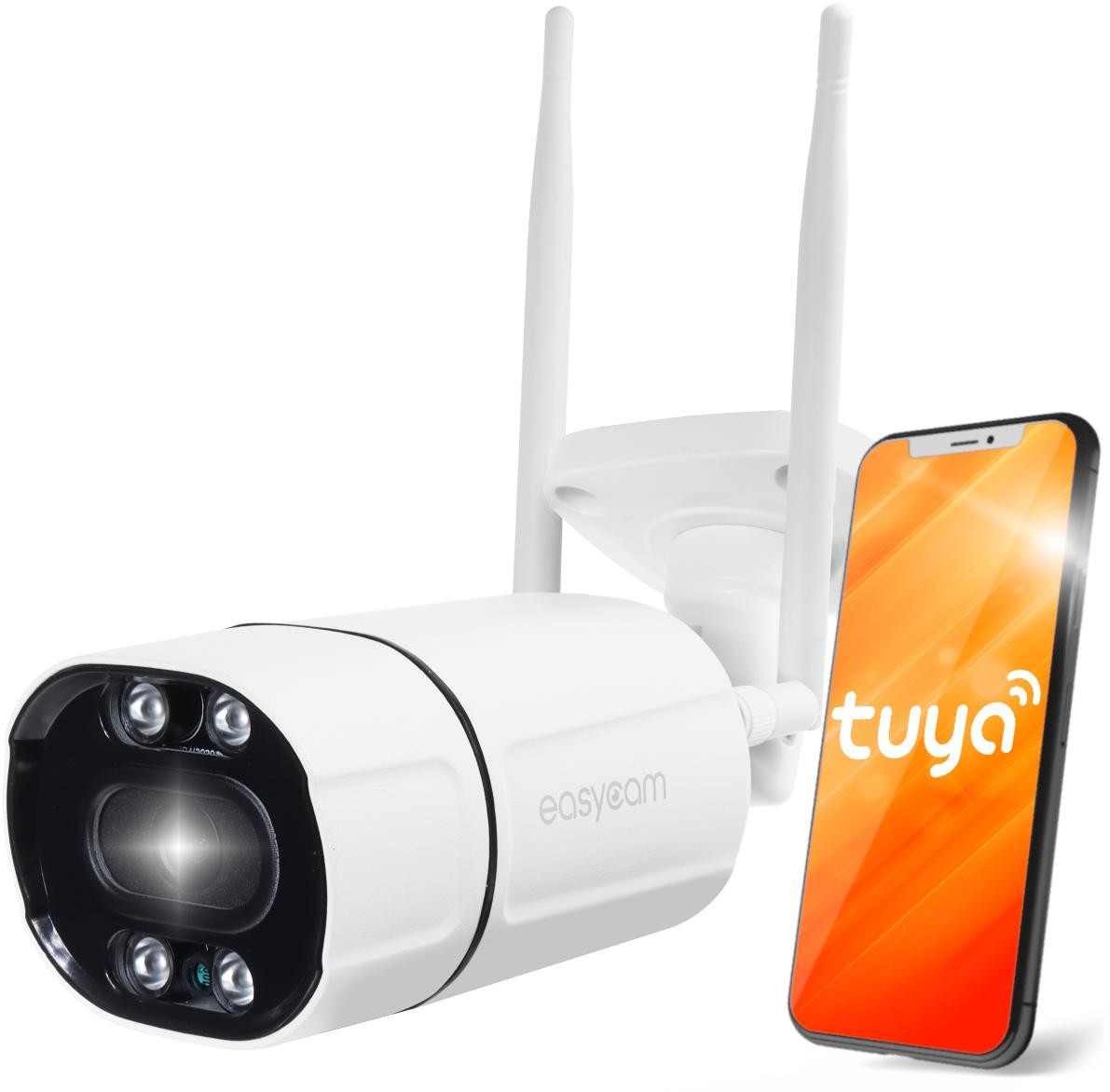 Image of Kamera IP EasyCam tuba zewnętrzna WiFi IR 20m Tuya 5MP EC-5T4IR-Z