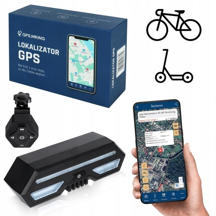 Image of Lokalizator GPS Mking BIKESCOO dla hulajnóg