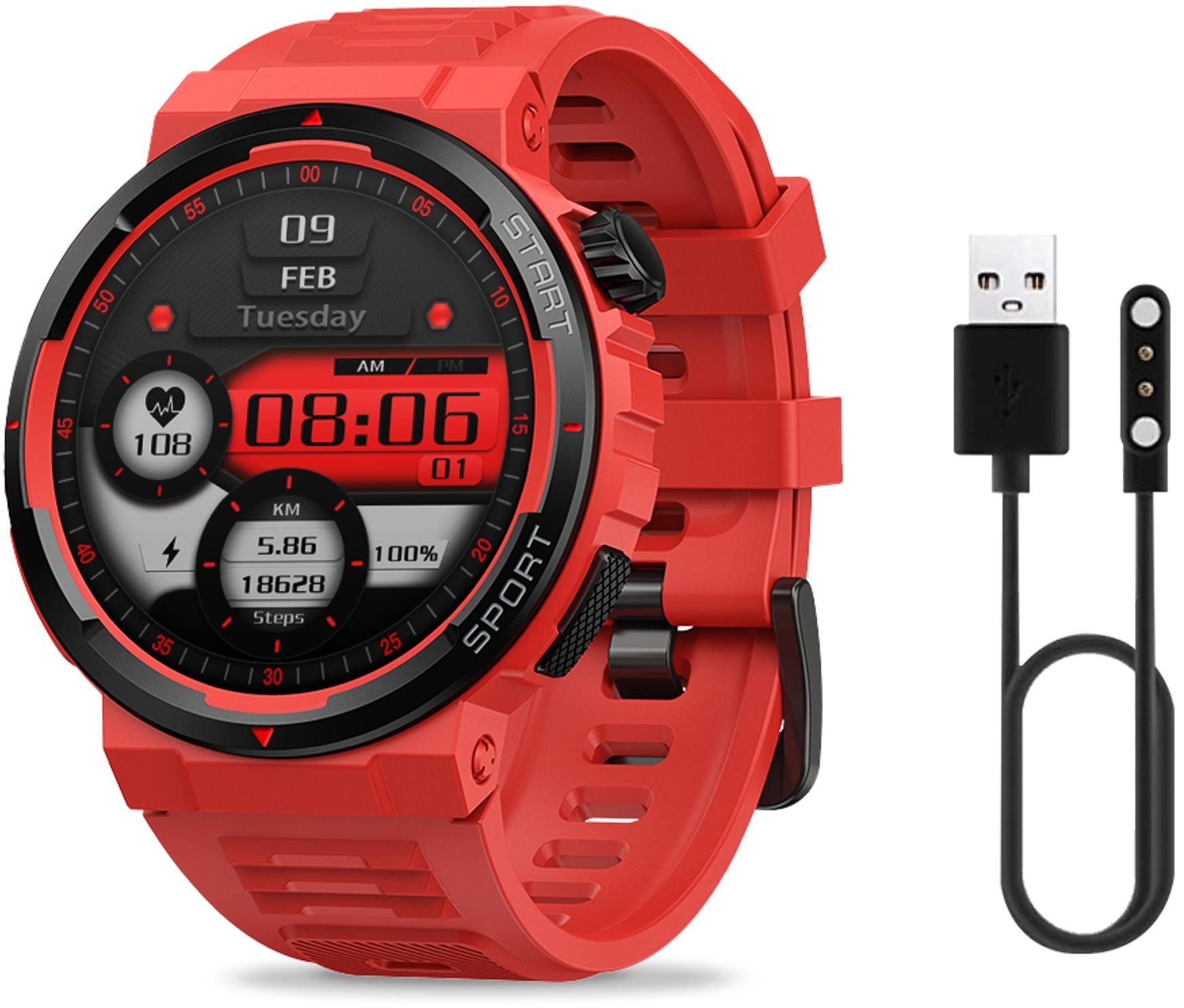 Image of Smartwatch Zeblaze Ares 3 Plus czerwony