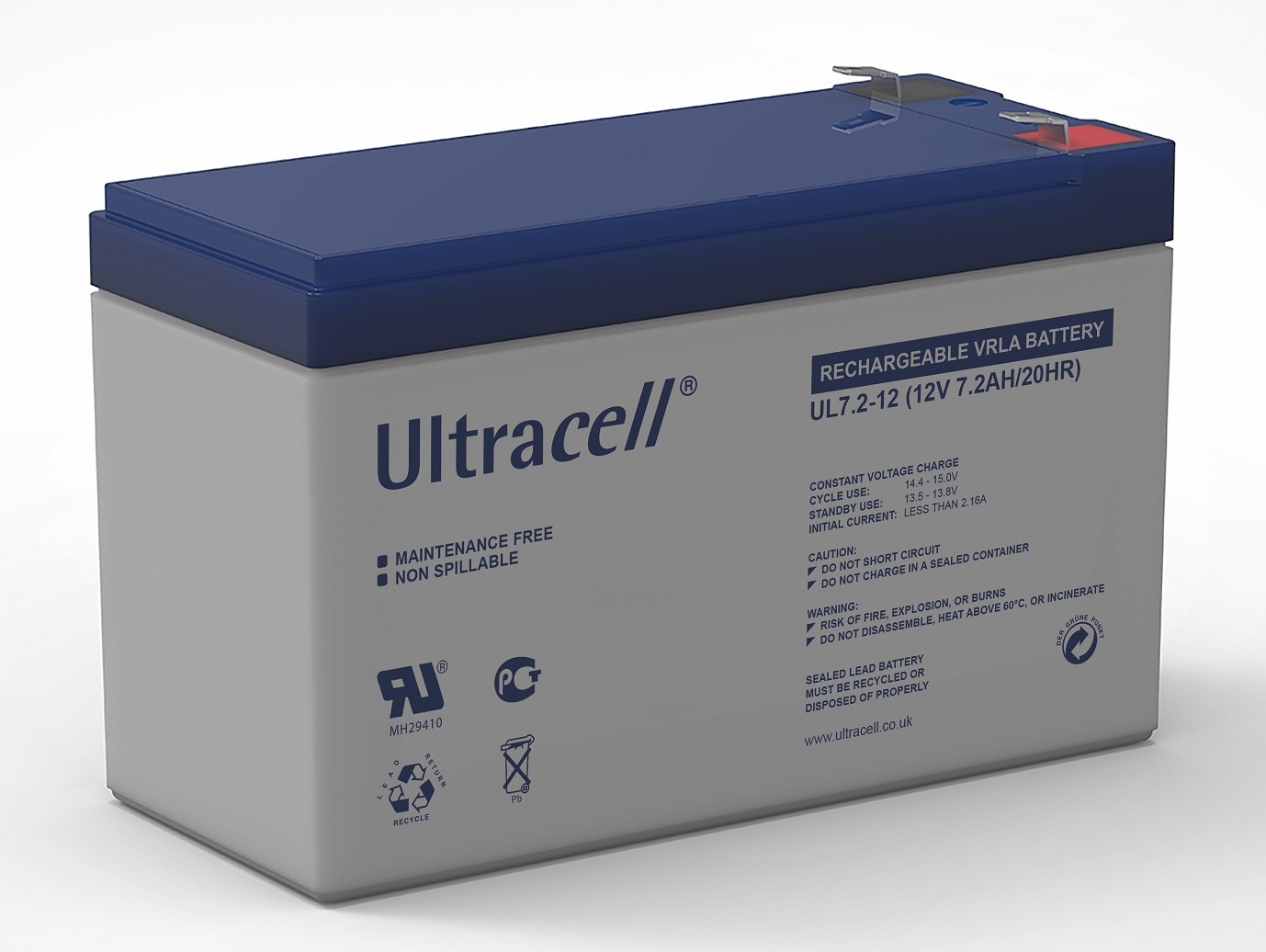 Image of Akumulator AGM ULTRACELL UL 12V 7.2Ah