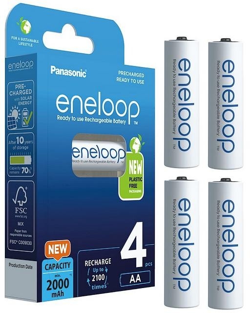 Image of Akumulatorki AA / R6 Panasonic Eneloop 2000mAh BK-3MCDE/4BE (blister 4 szt.)