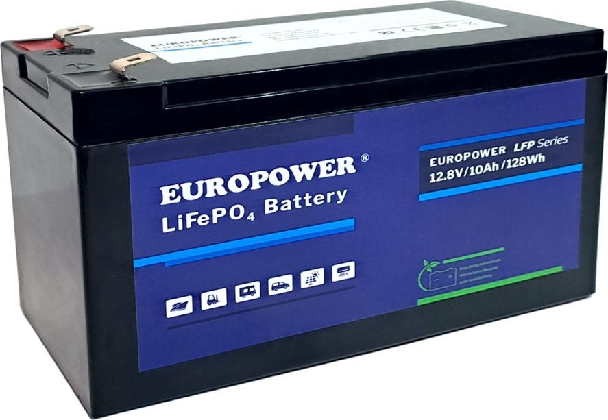 Image of Akumulator LiFePO4 EUROPOWER serii LFP 12,8V 10Ah (Żywotność ~2000 cykli)