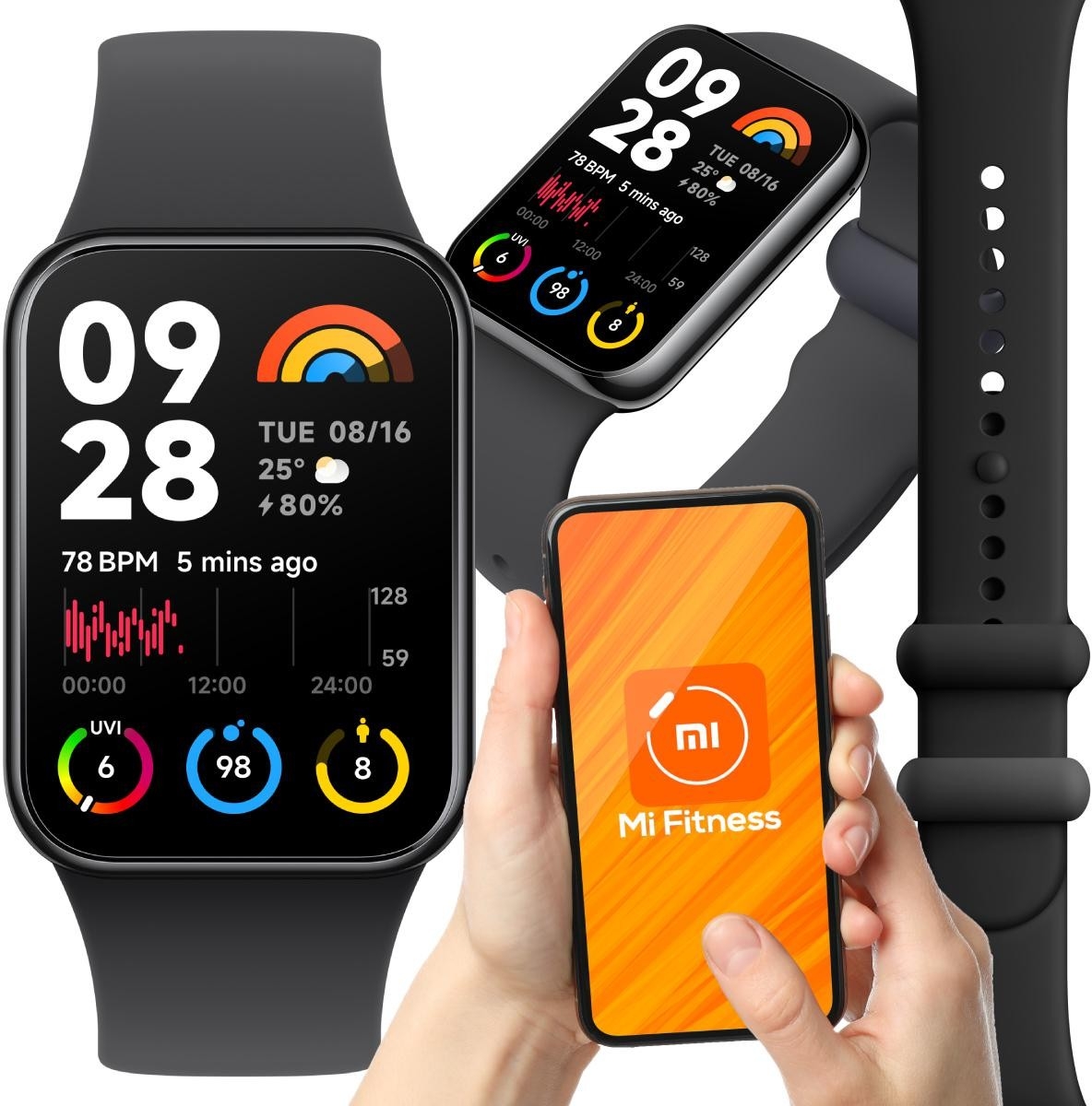 Image of Smartband Xiaomi Smart Band 8 Pro czarny