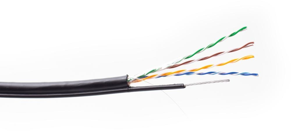 Image of KABEL SKRĘTKA GETFORT CAT.5E U/UTP UV SUCHY Z LINKĄ NOŚNĄ 305m