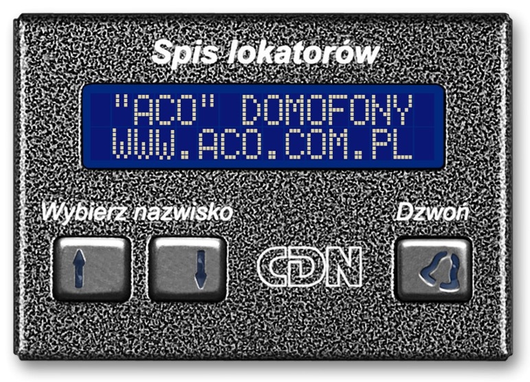 Image of ACO CDN-230E ST Elektroniczny spis lokatorów stal