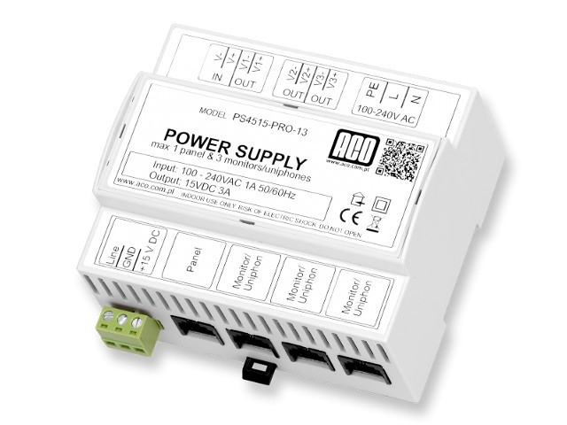 Image of ACO PS45-15-PRO-13 Zasilacz video DIN 15V, 3A