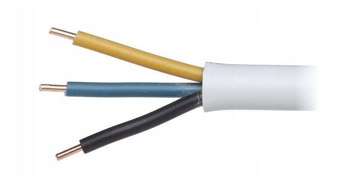 Image of Przewód elektryczny drut okrągły YDY 450/750V 3x1,5mm2 100m MERCOR