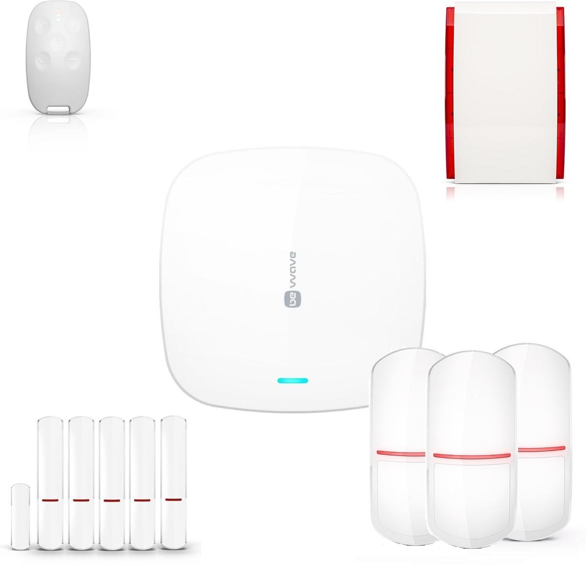 Image of BE Wave by SATEL DIY Hub + Kontaktron x5 + PIRx3 + Syrena + Pilot