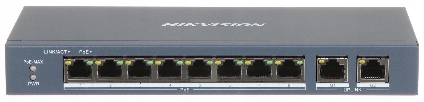 Image of SWITCH POE DS-3E0310P-E/M 10-PORTOWY HIKVISION