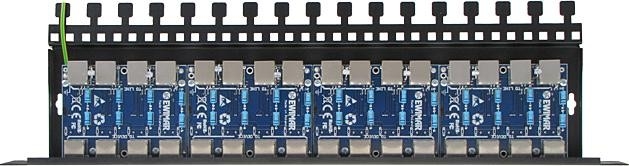 Image of 16-kanałowy panel zabezpieczający LAN z ochroną przepięciową PoE EWIMAR PTF-516R-ECO/PoE