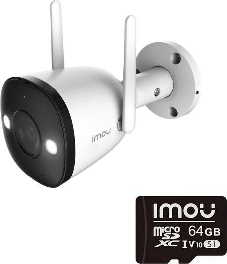 Image of Kamera IP Imou Bullet 2 4MP IPC-F42FEP z kartą pamięci 64GB