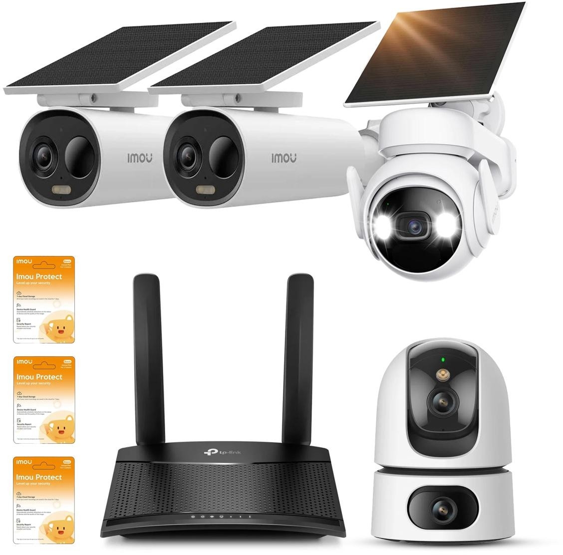 Image of Zestaw kamer Imou Cell PT Kit, Cell 3C AIO, Ranger Dual z routerem 4G