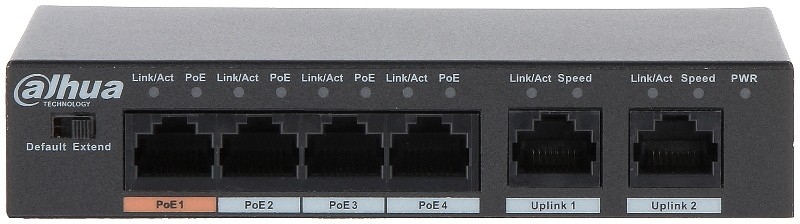 Image of SWITCH DAHUA PFS3006-4ET-60-V2_SZKOLENIA