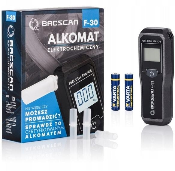 Image of OUTLET_1: Alkomat BACscan F-30 elektrochemiczny. Kalibracja 24mc - 10 lat gwarancji.