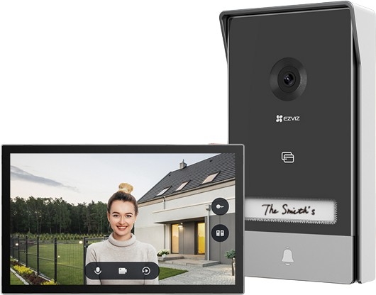 Image of Zestaw wideodomofonowy EZVIZ HP7 z monitorem bezprzewodowym SD7