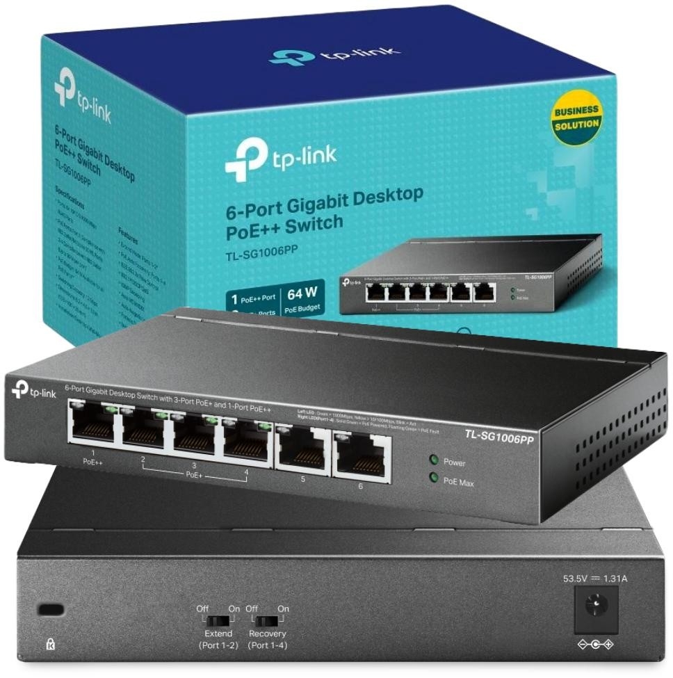 Image of SWITCH TP-LINK TL-SG1006PP (PoE++)