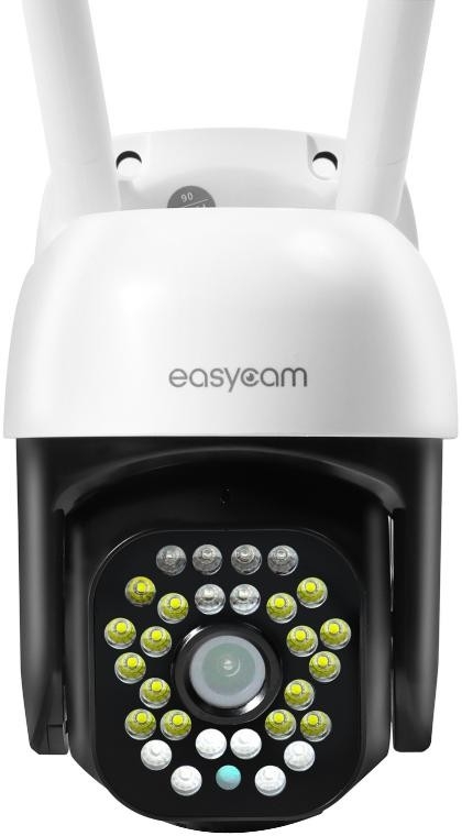 Image of Kamera IP EasyCam obrotowa zewnętrzna WiFi LED 35m Tuya 8MP 4 x zoom EC-8PT12L16IR-AI