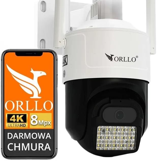 Image of Kamera IP ORLLO Z17 Ultra 4K zewnętrzna obrotowa GSM na kartę SIM
