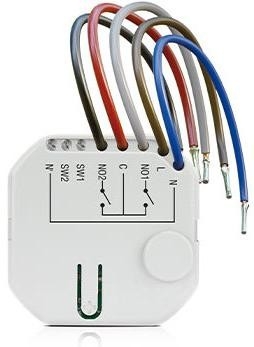 Image of SATEL BE WAVE Bezprzewodowy dwukanałowy sterownik 230 V AC, dopuszkowy Smart CH Relay ASW-210 ABAX2