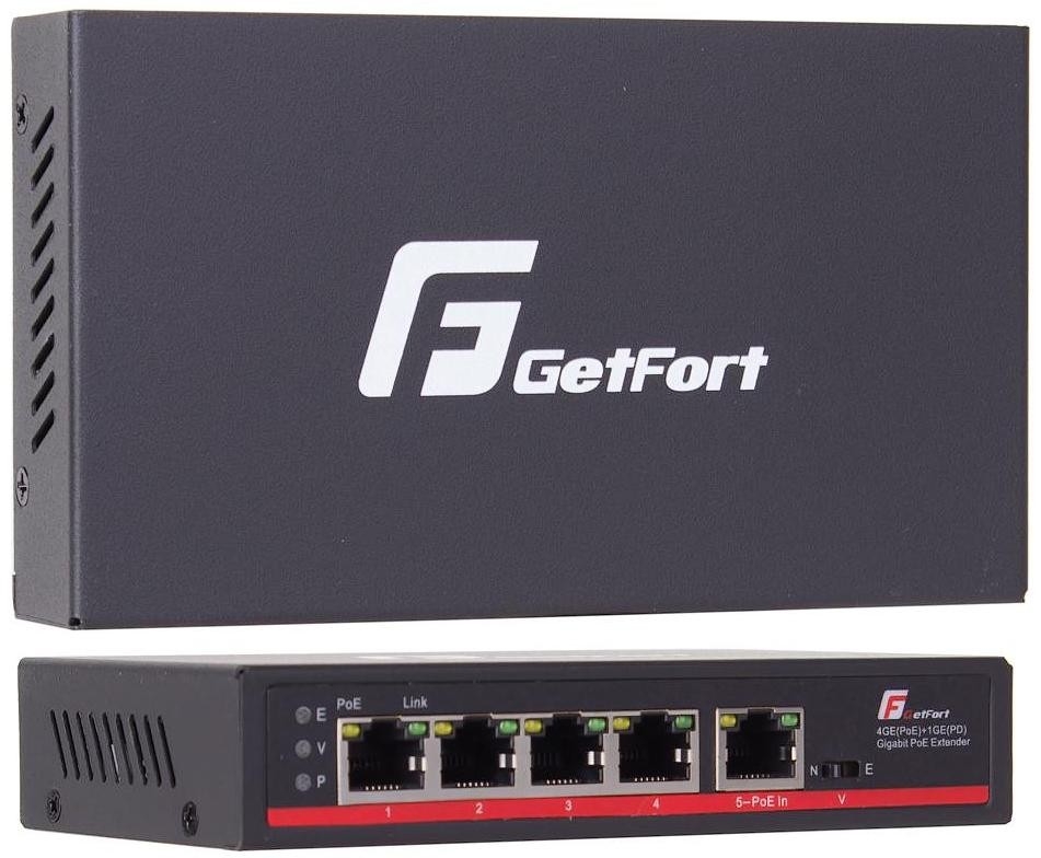 Image of SWITCH POE GETFORT 4GE+1GE 90W (POE-IN)