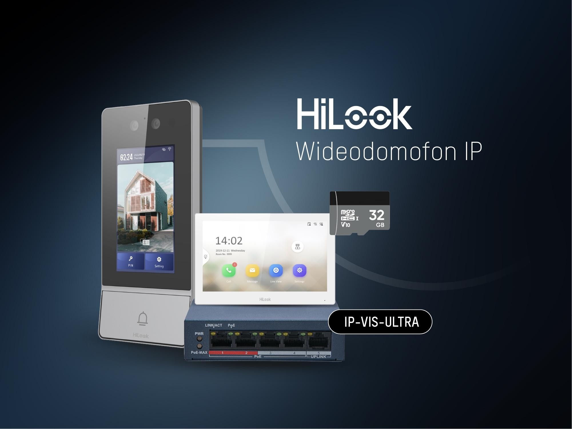 Image of Zestaw wideodomofonowy IP Hilook by Hikvision IP-VIS-Ultra-W